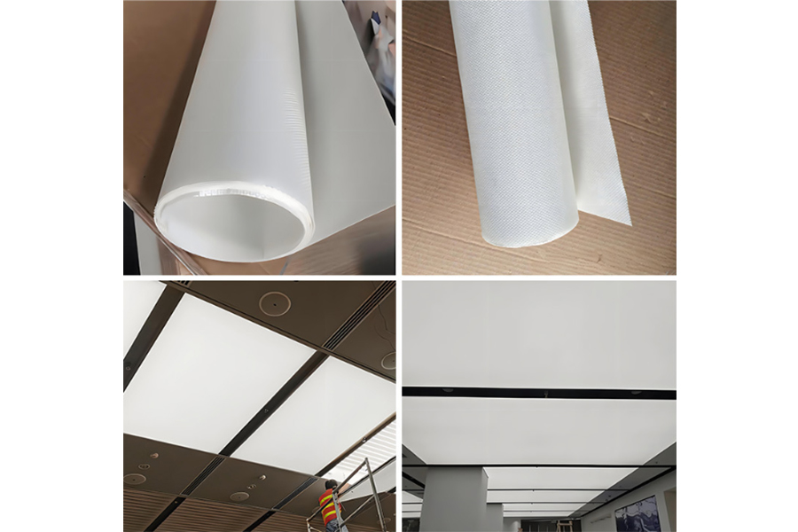 Silicone Coated Fiberglass Decorative Fireproof Ceiling